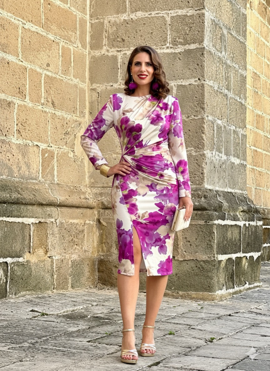 Vestido Pilar Buganvilla