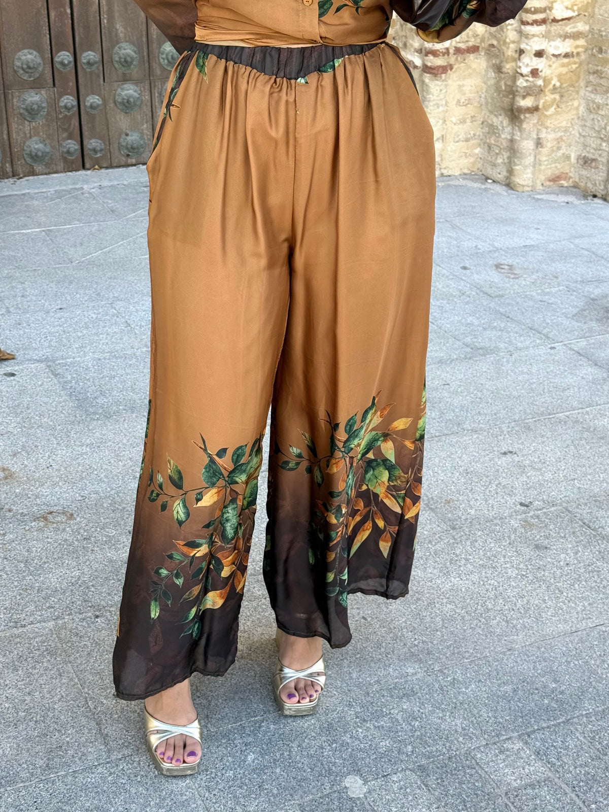 Conjunto Camisero Ámbar Marrón/Mostaza