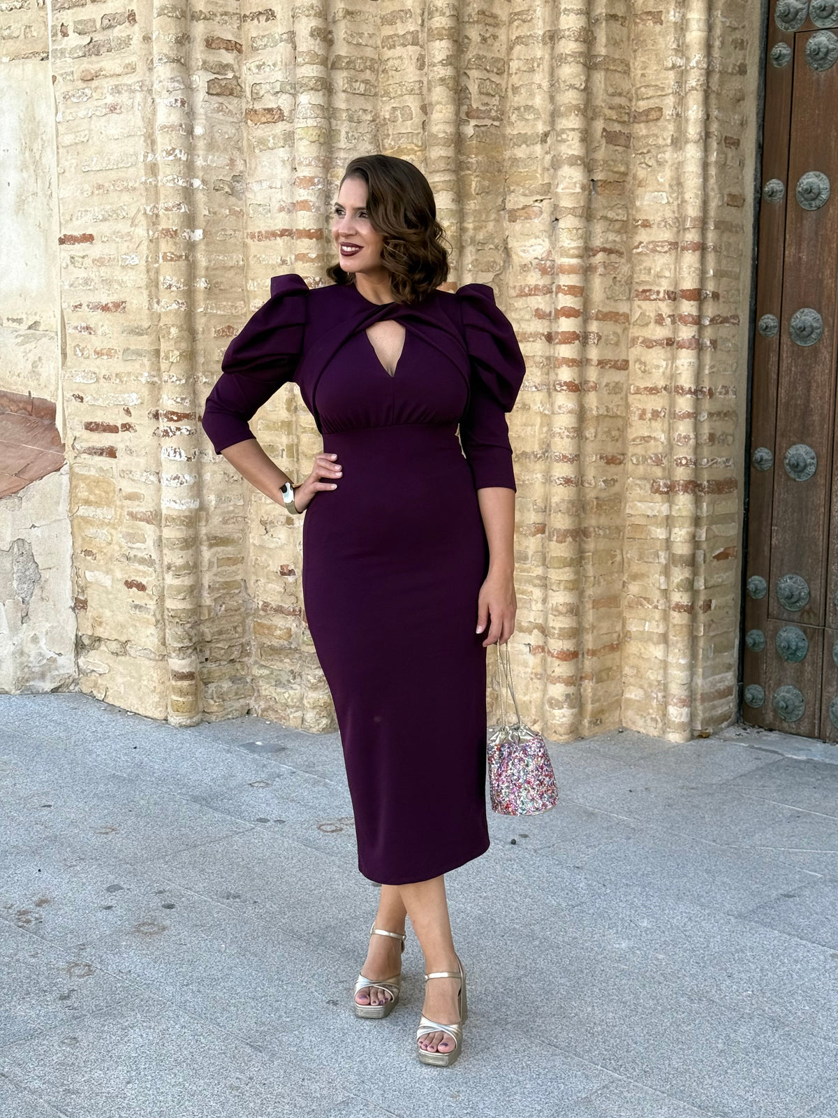 Vestido Leo Berenjena