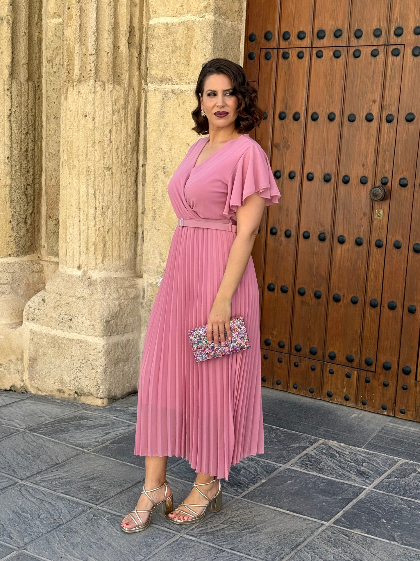 Vestido Valeria Rosa