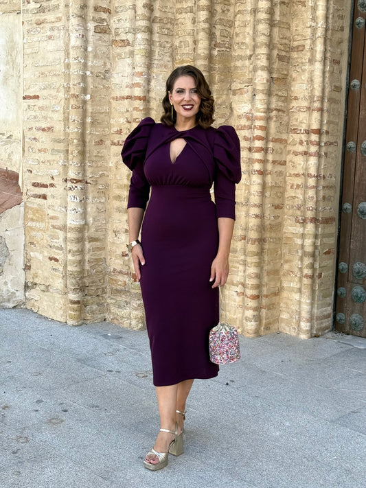 Vestido Leo Berenjena
