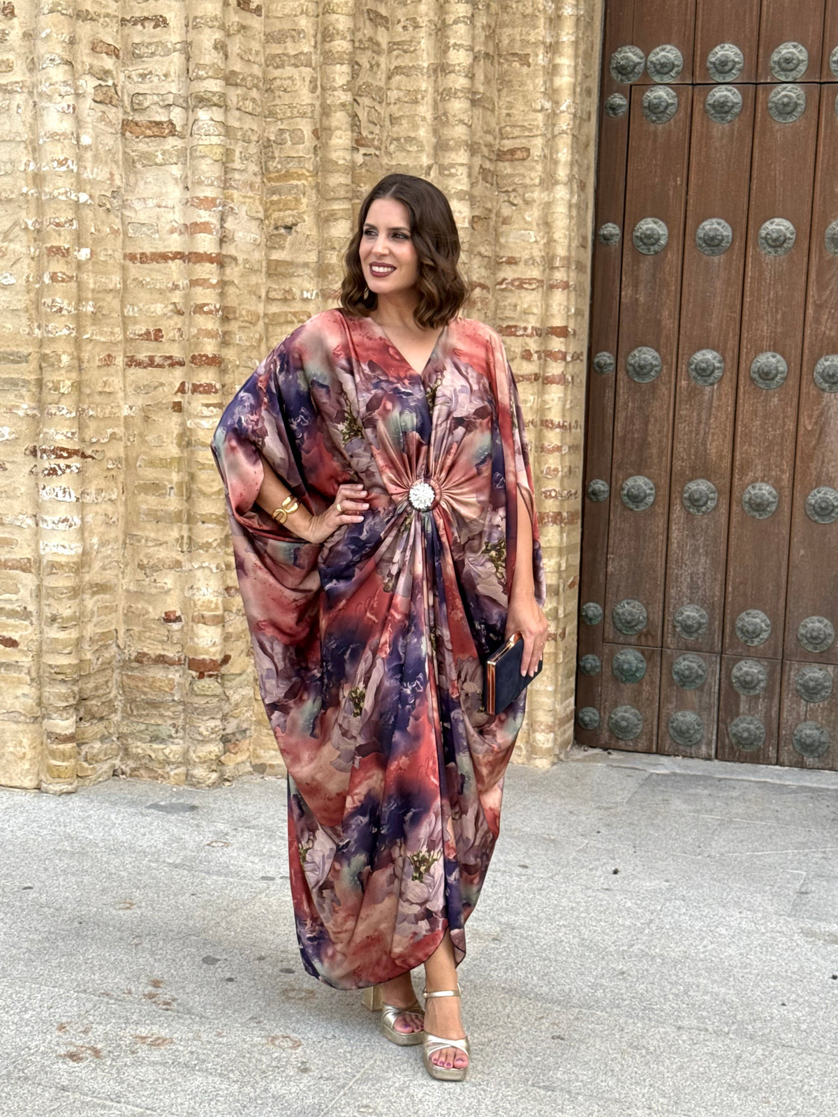 Vestido Olimpia Teja/Marino