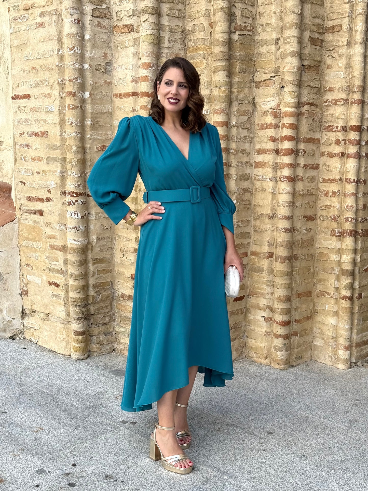 Vestido Sonsoles Petróleo