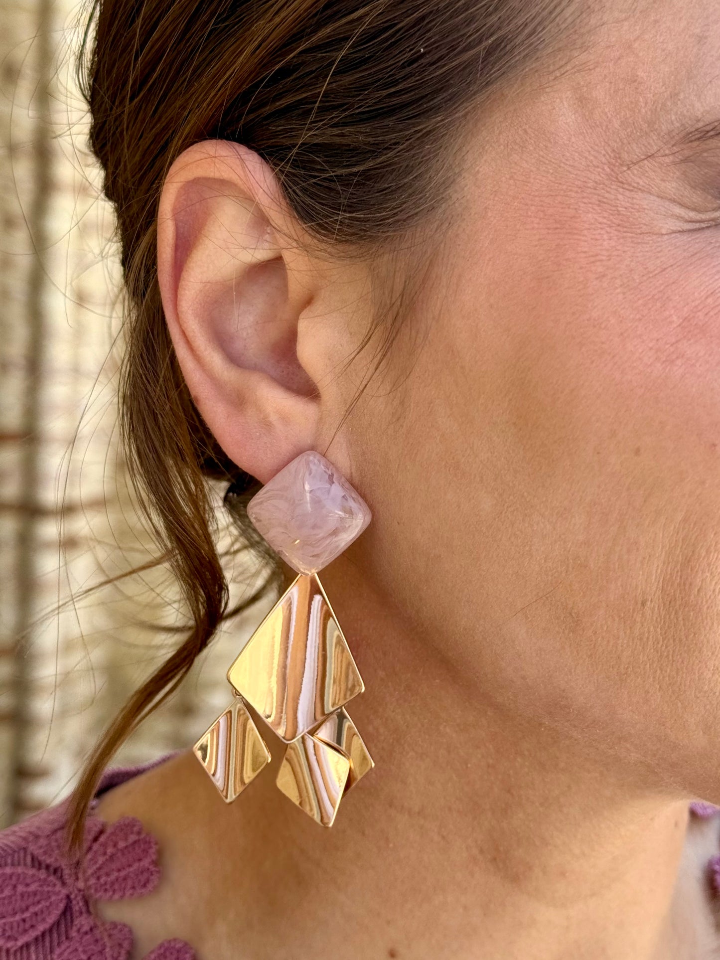 Pendientes Rocio Rosa