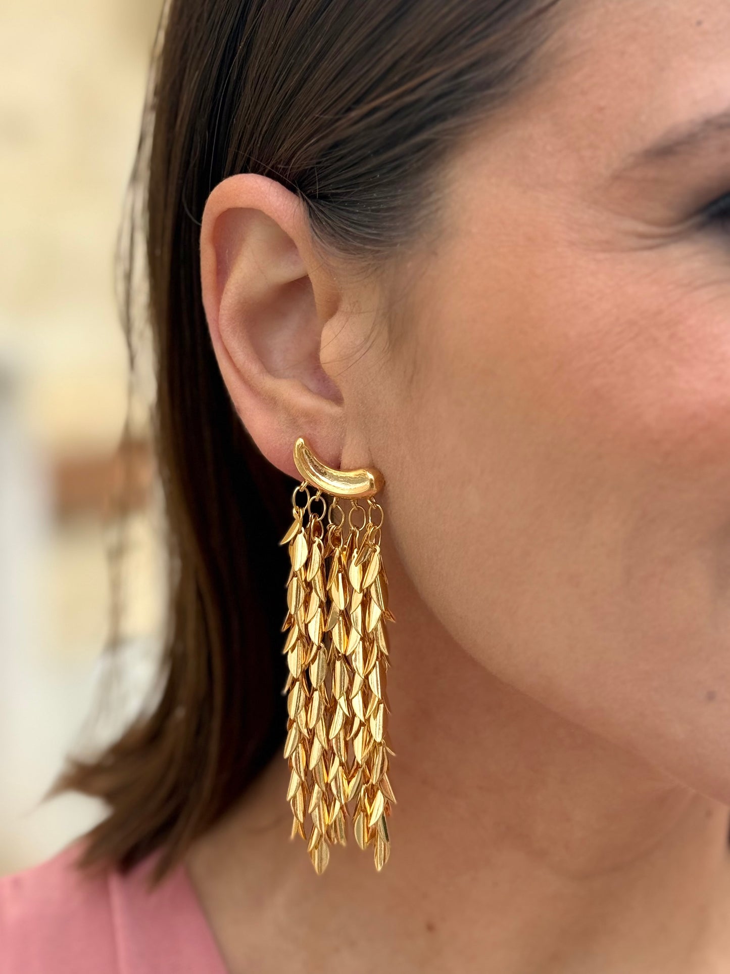 Pendientes Siria Dorado