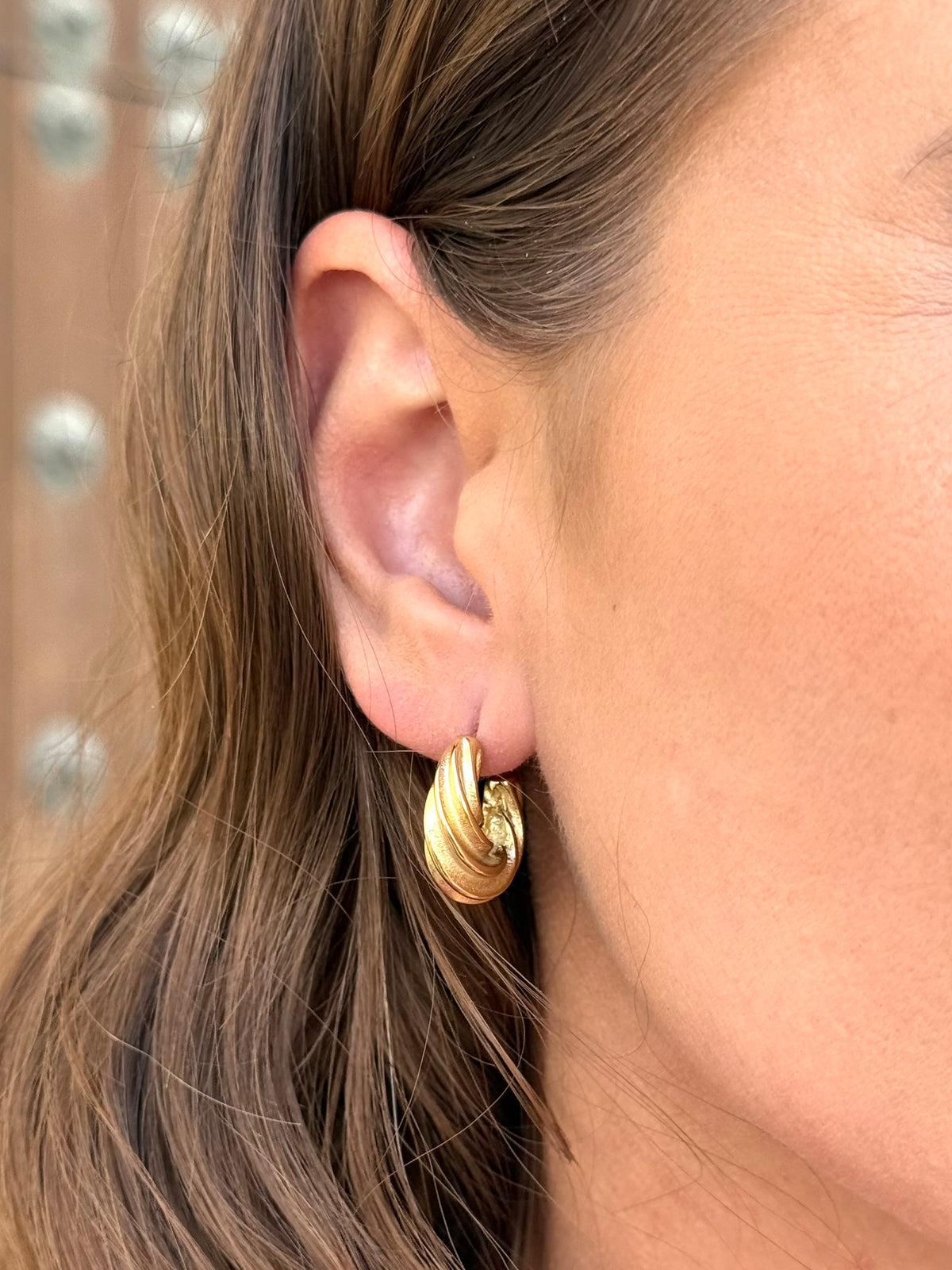 Pendientes Argolla Dorada