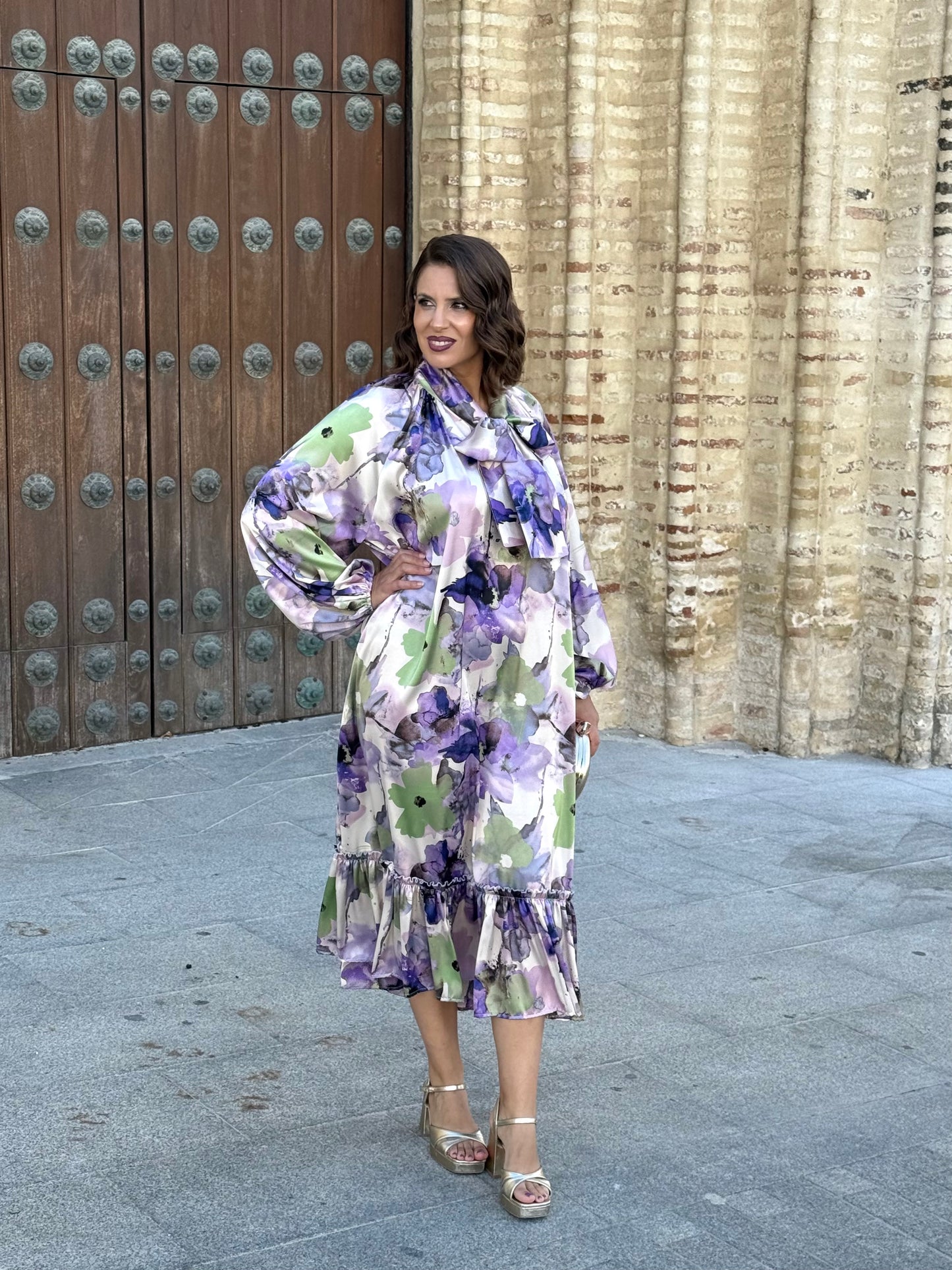 Vestido Karol Morado
