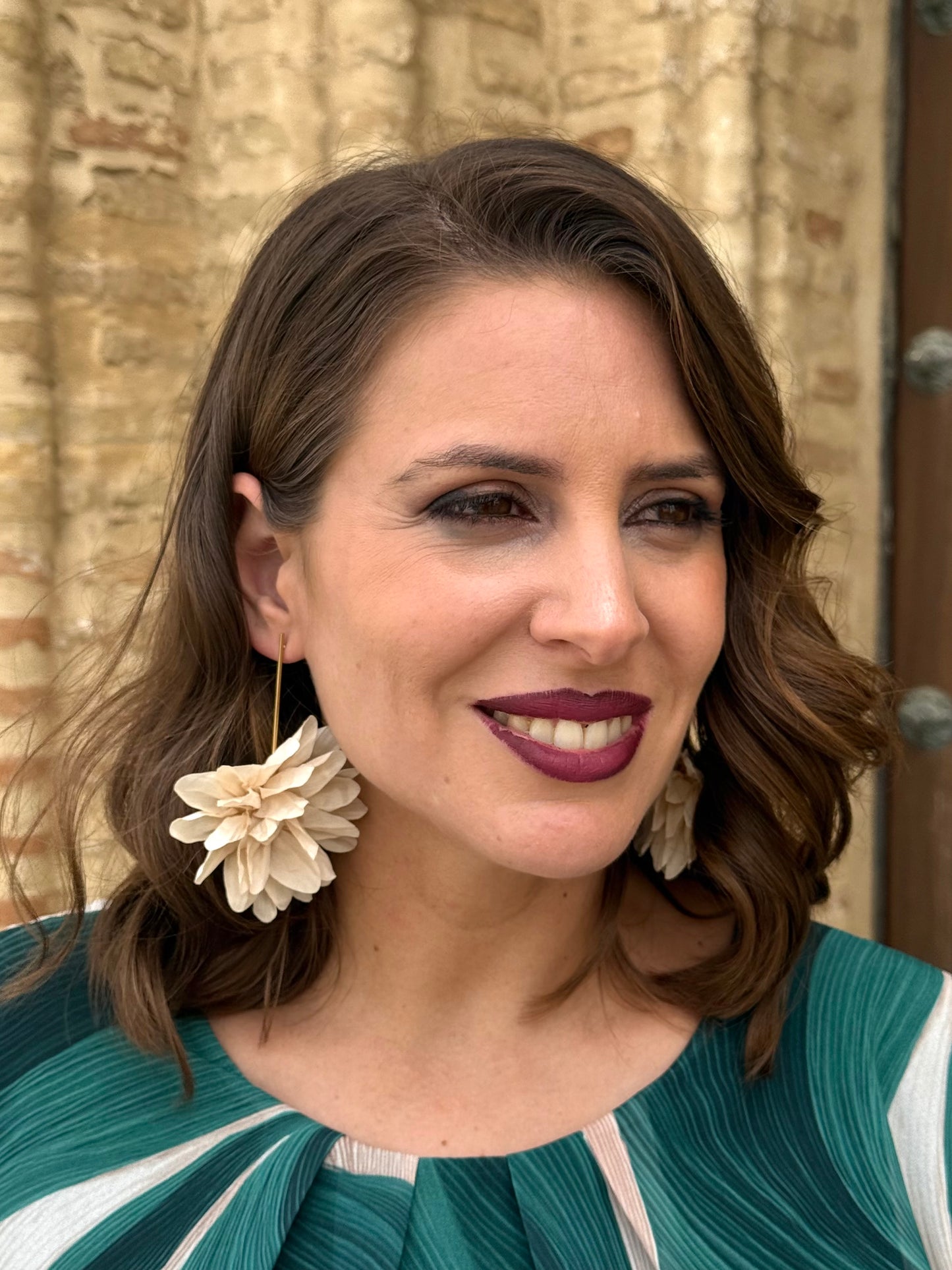 Pendientes Pomelo Beige
