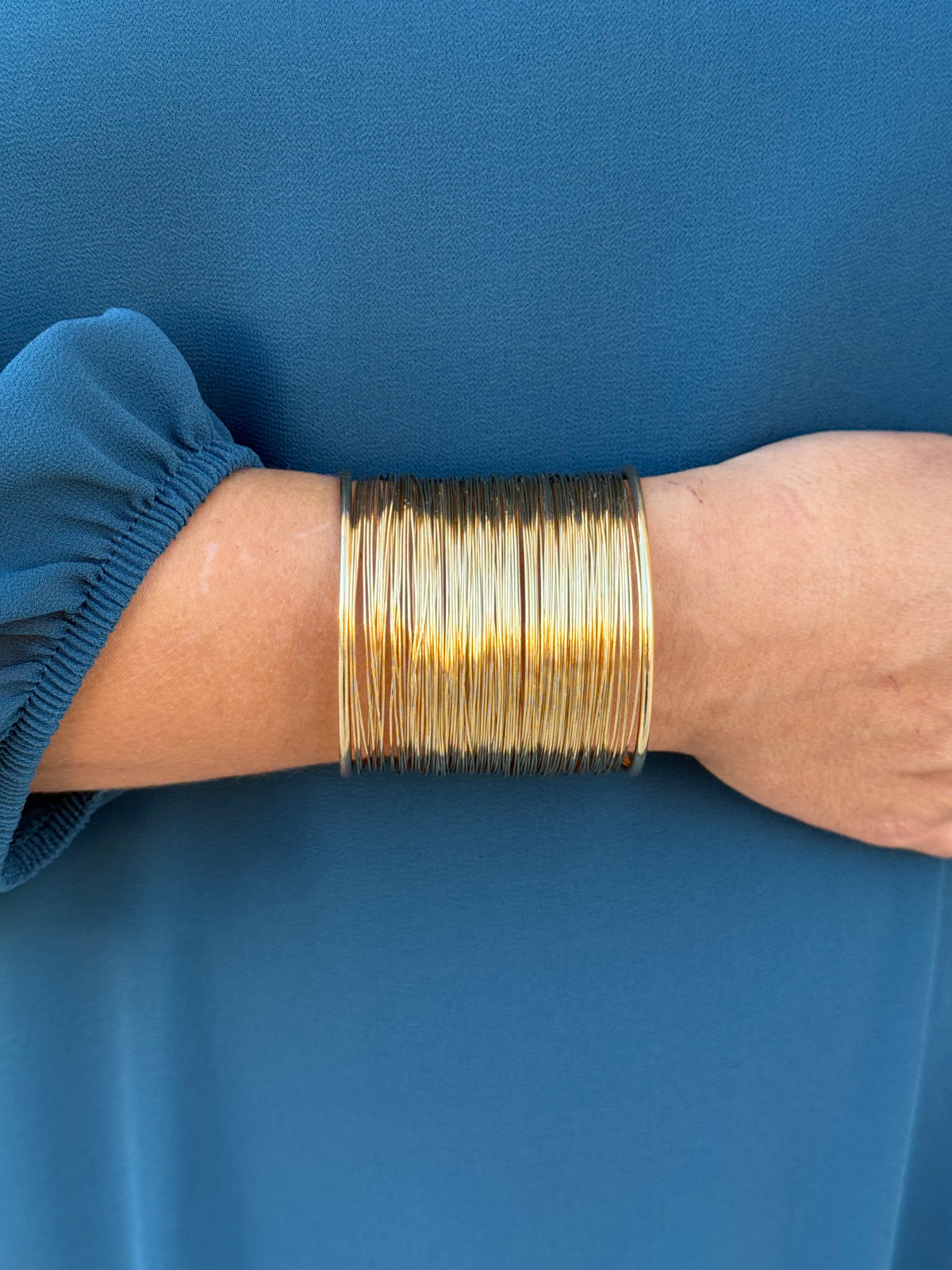Pulsera Anillas Dorada