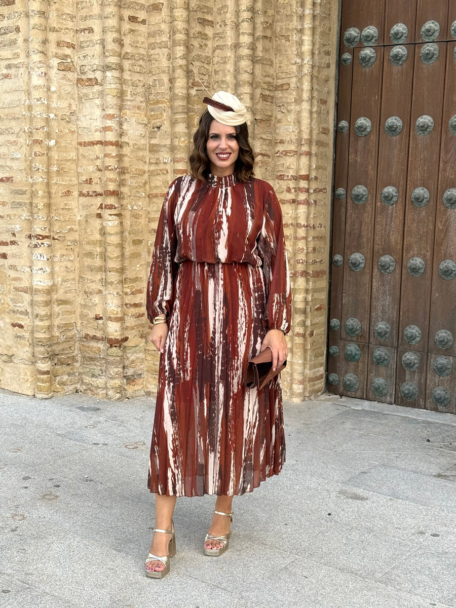 Vestido Julieta Marrón/Teja