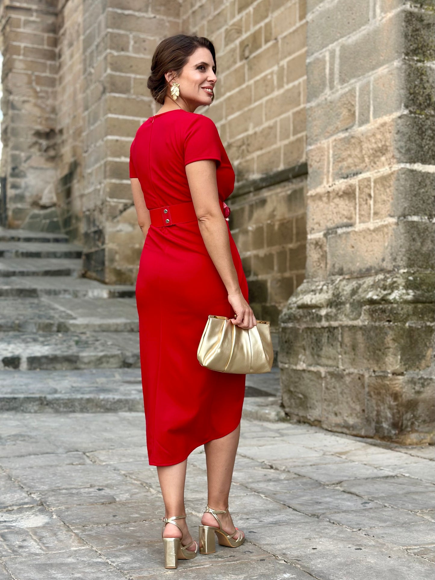 Vestido Amapola Rojo