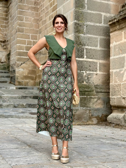Vestido Samaré Kaki