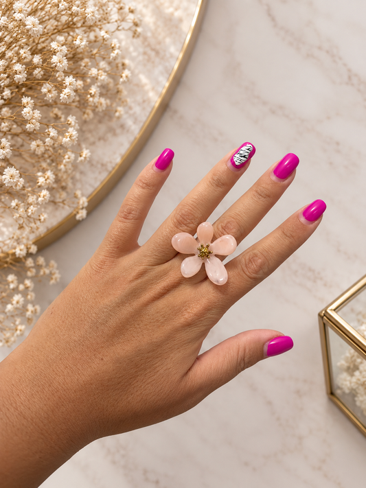 Anillo Flor Rosa