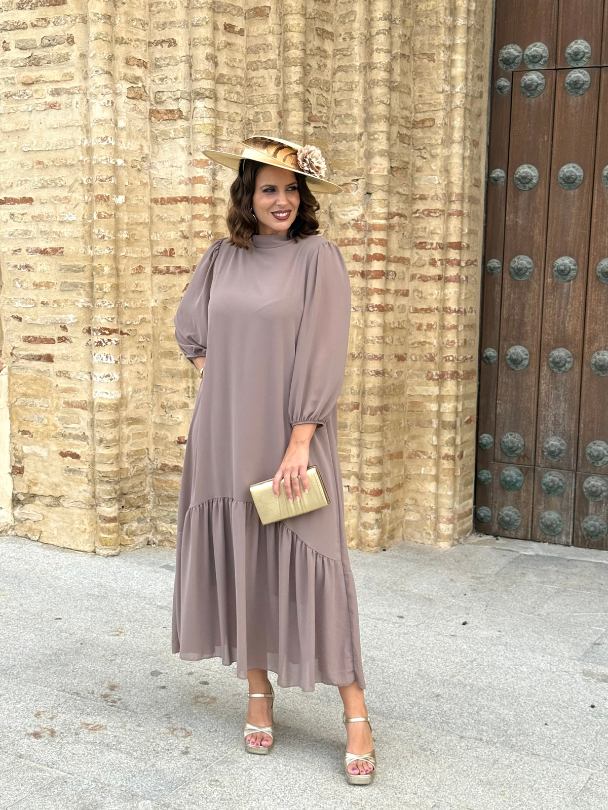 Vestido Amalia Topo