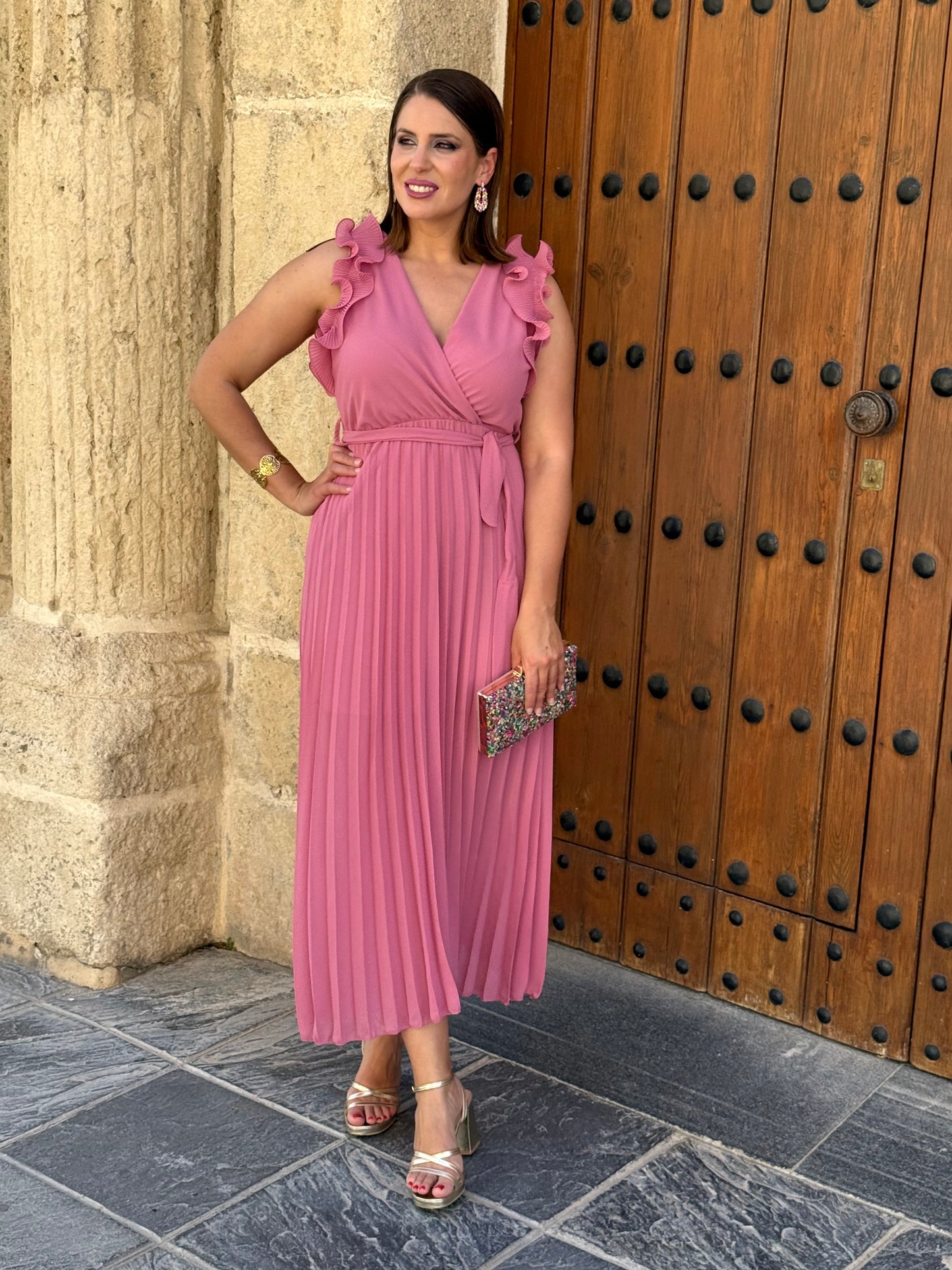 Vestido Aura Rosa