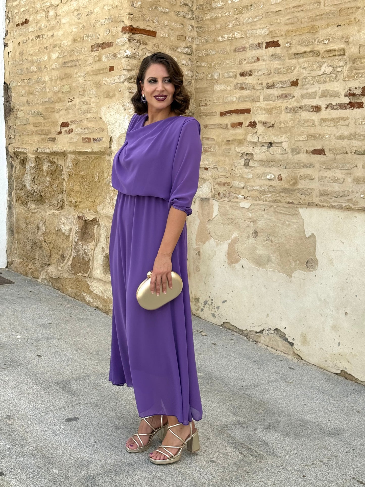 Vestido Miriam Morado