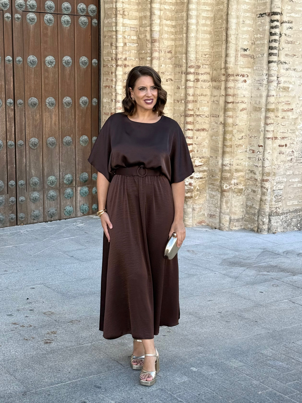 Vestido Alba Marrón