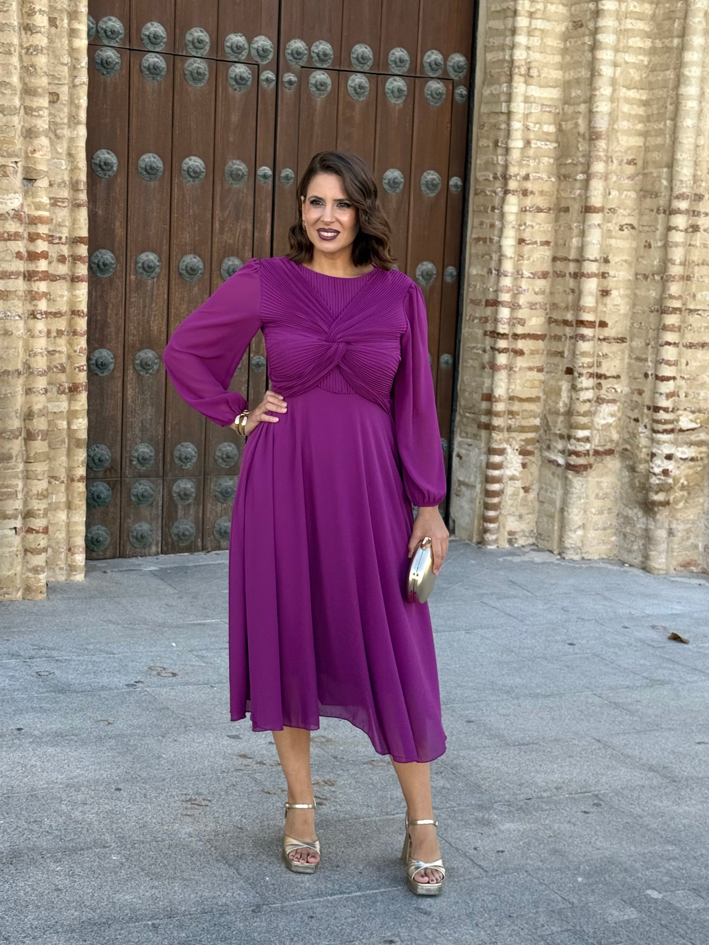 Vestido Renata Buganvilla