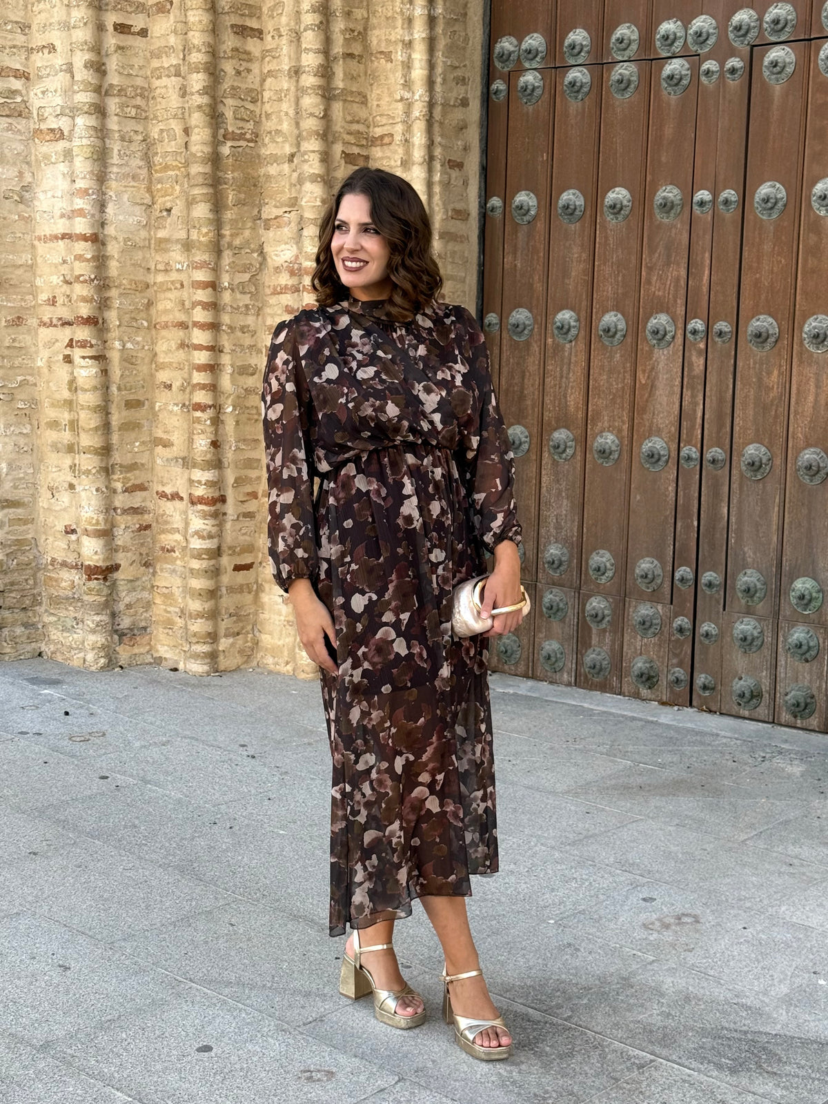 Vestido Martina Marrón