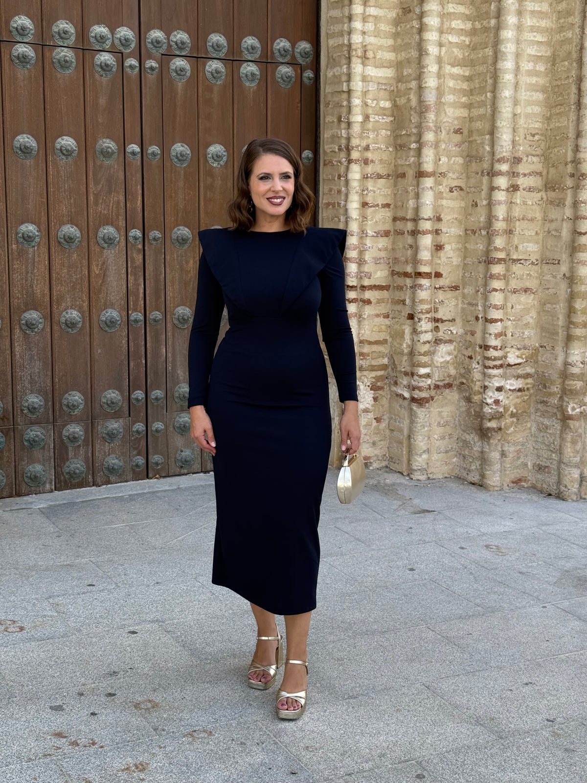 Vestido María Azul Marino
