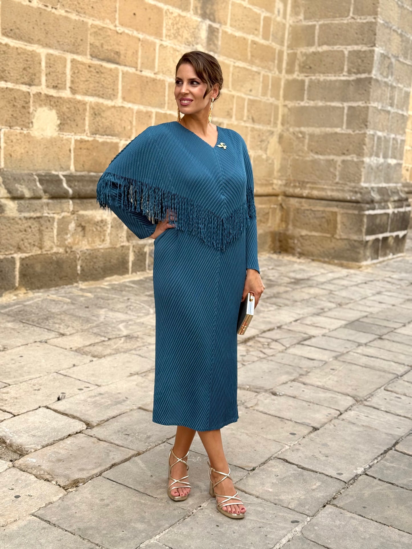 Vestido Zahara Petróleo