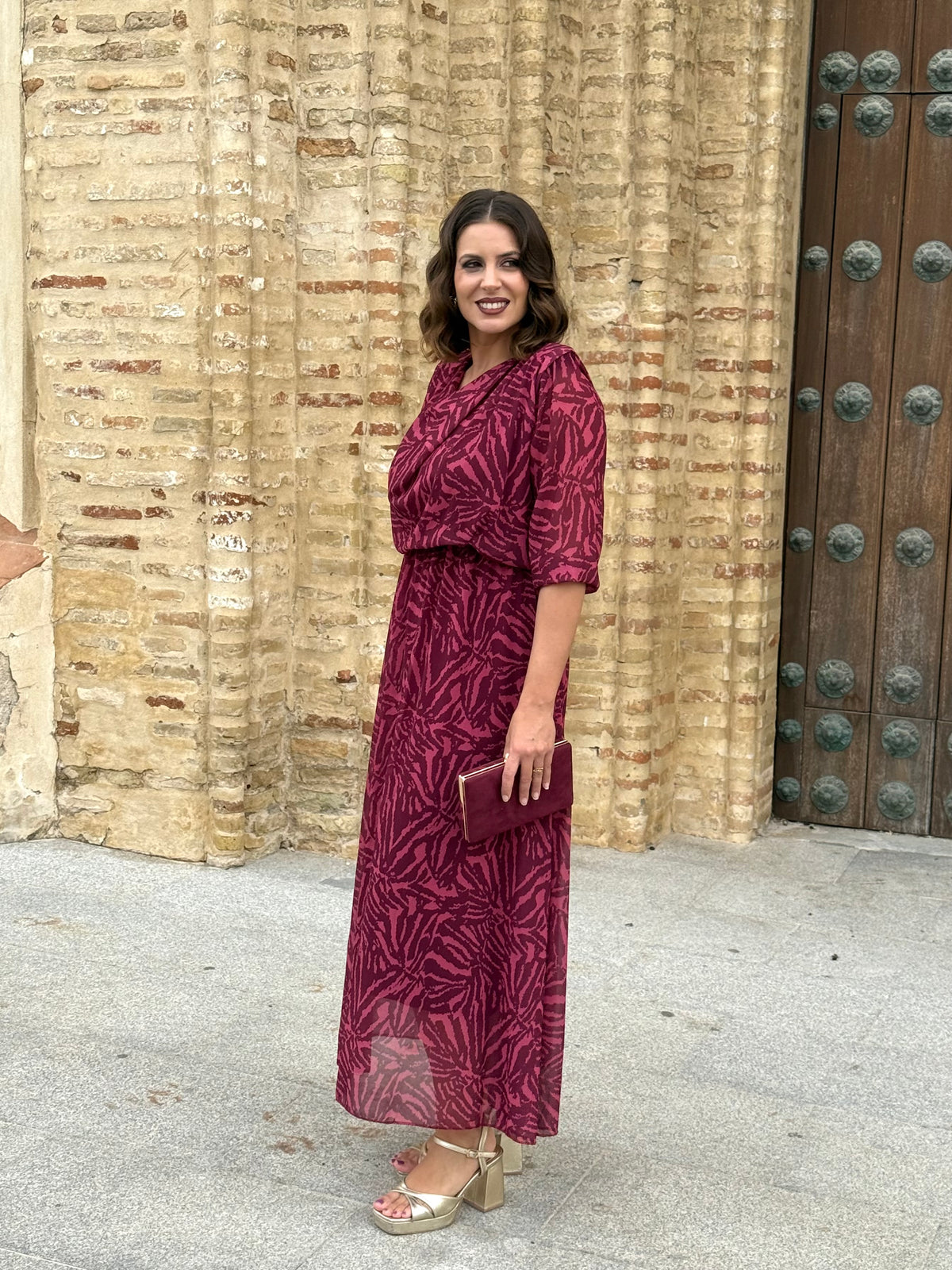 Vestido Miriam Estampado Buganvilla