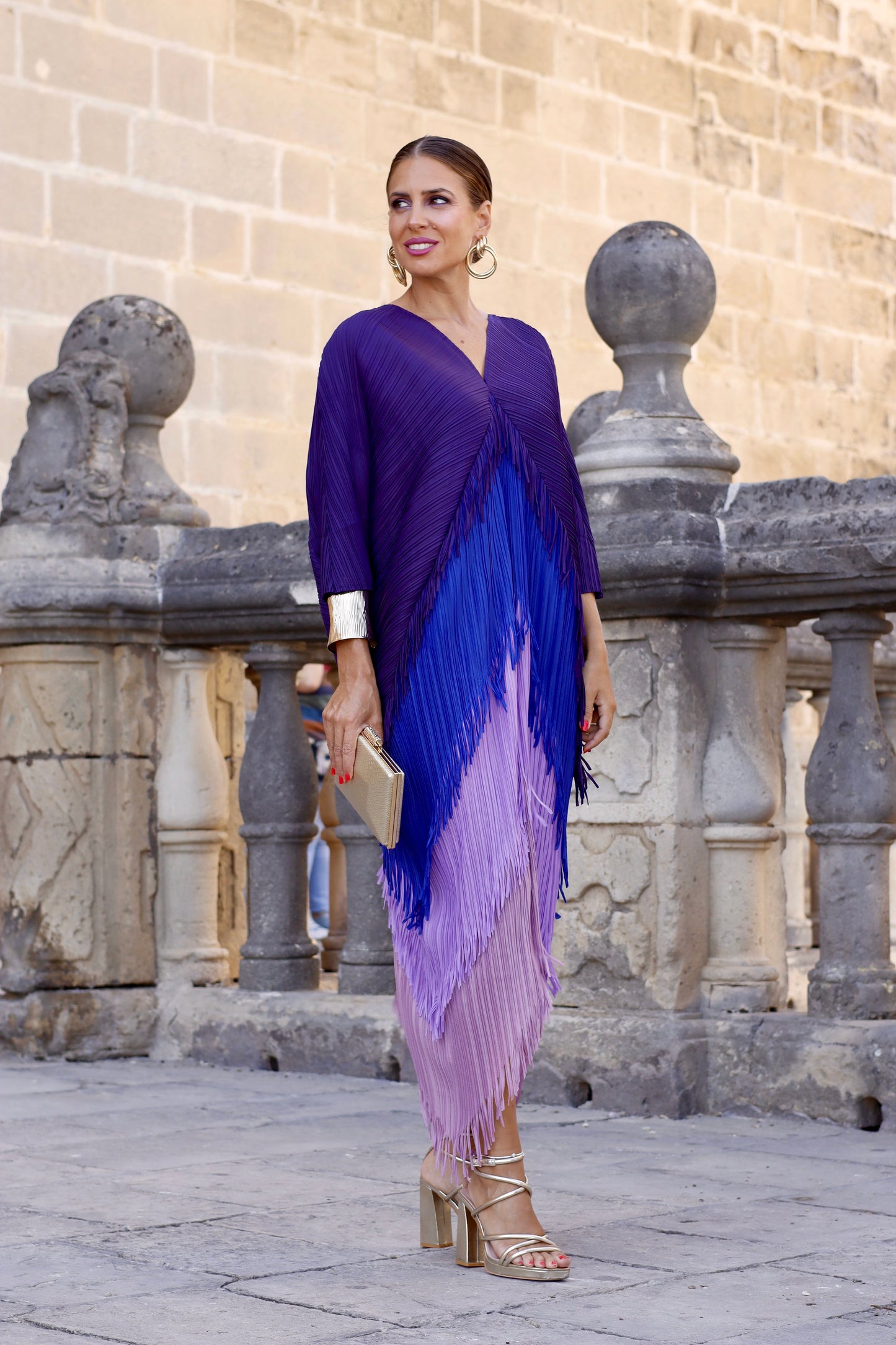 Vestido Adelaida Morado