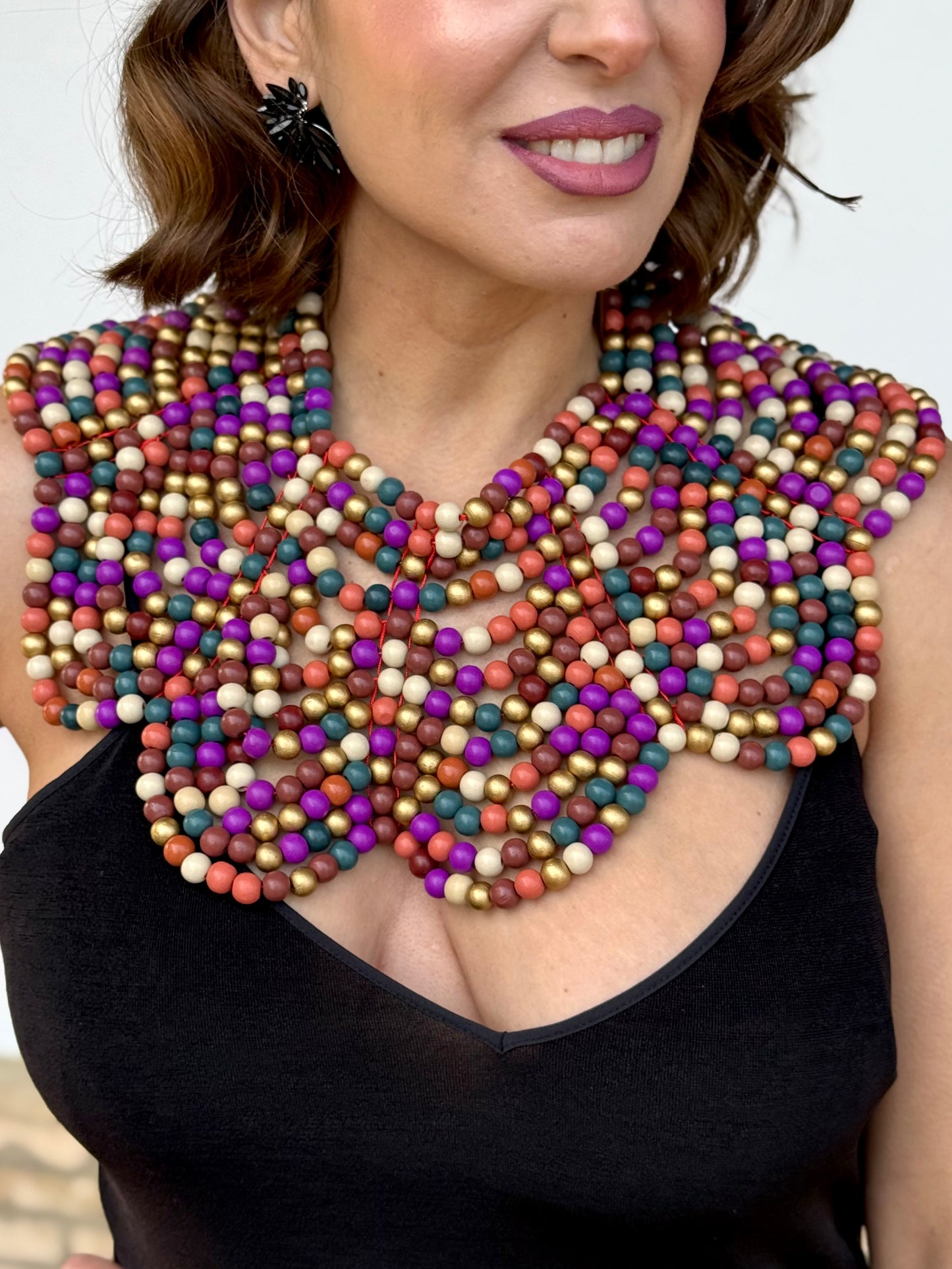 Collar Madera Multicolor