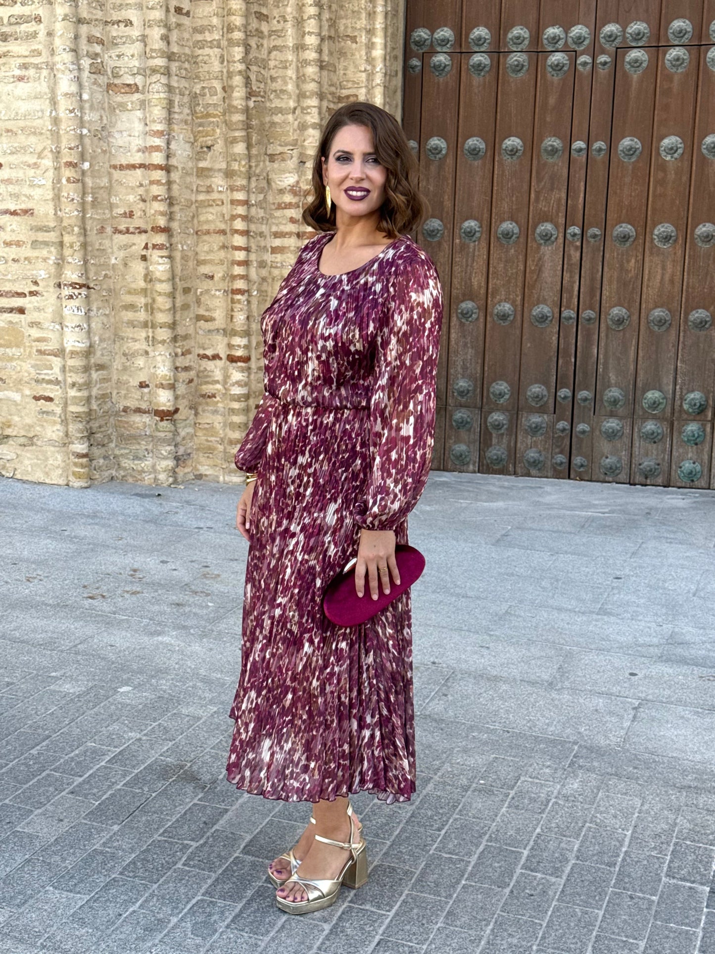 Vestido Bruma Estampado Buganvilla