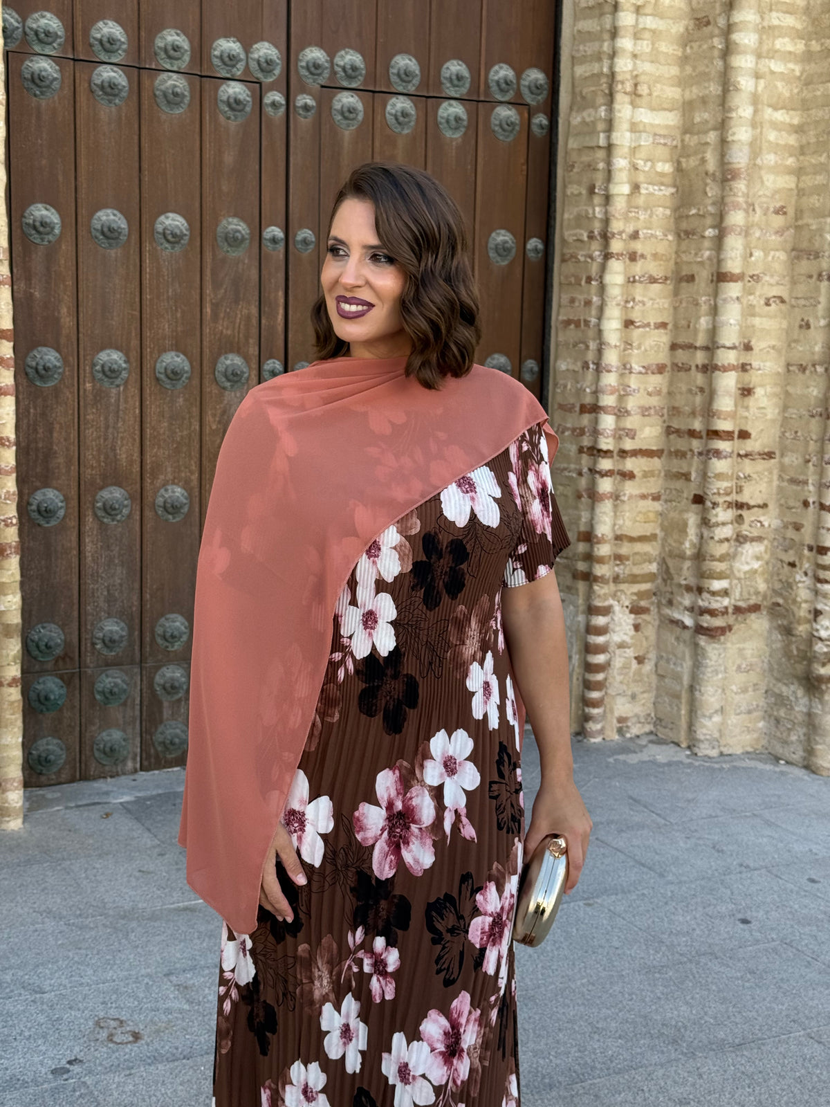Vestido Amapola Marrón