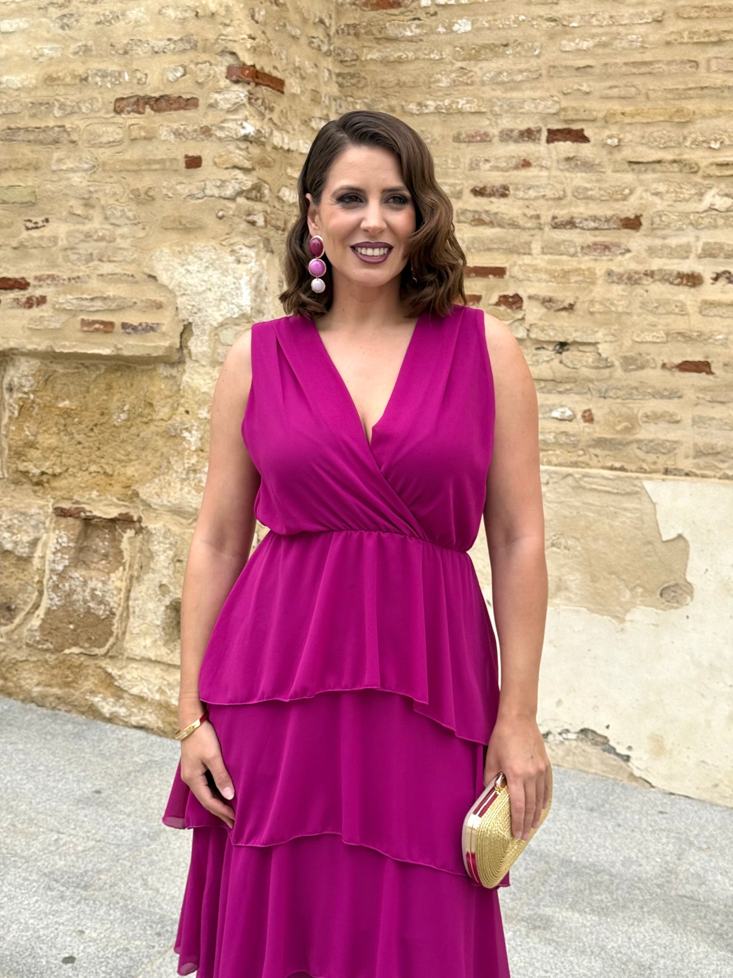 Vestido Naiara Buganvilla