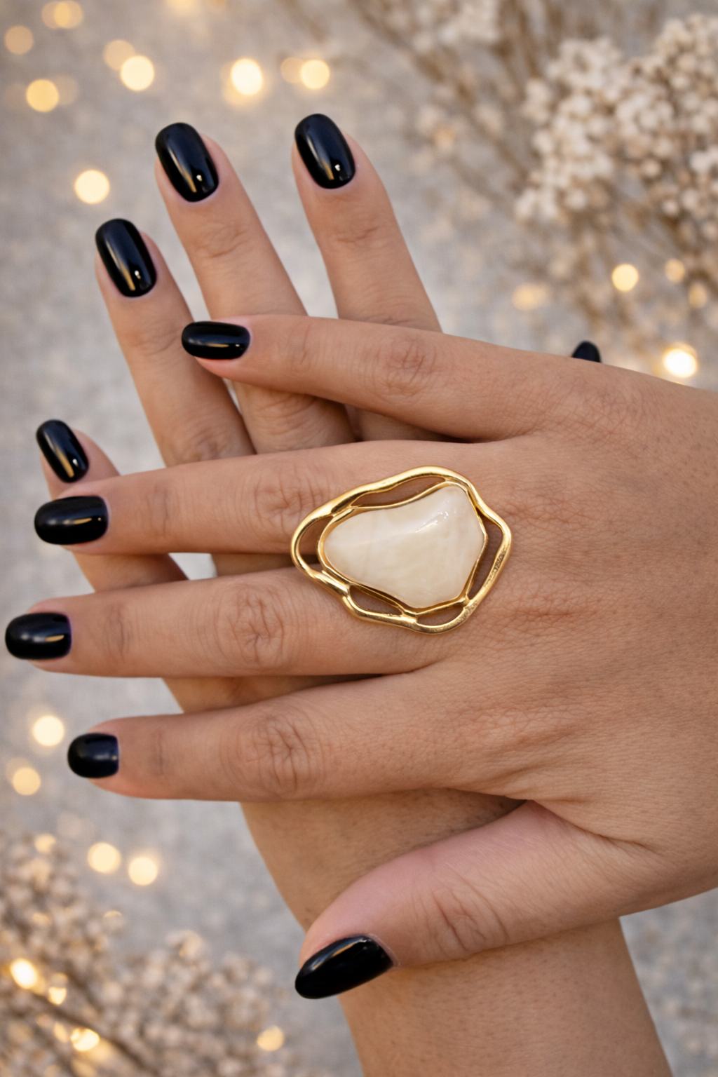 Anillo Piedra Marfil