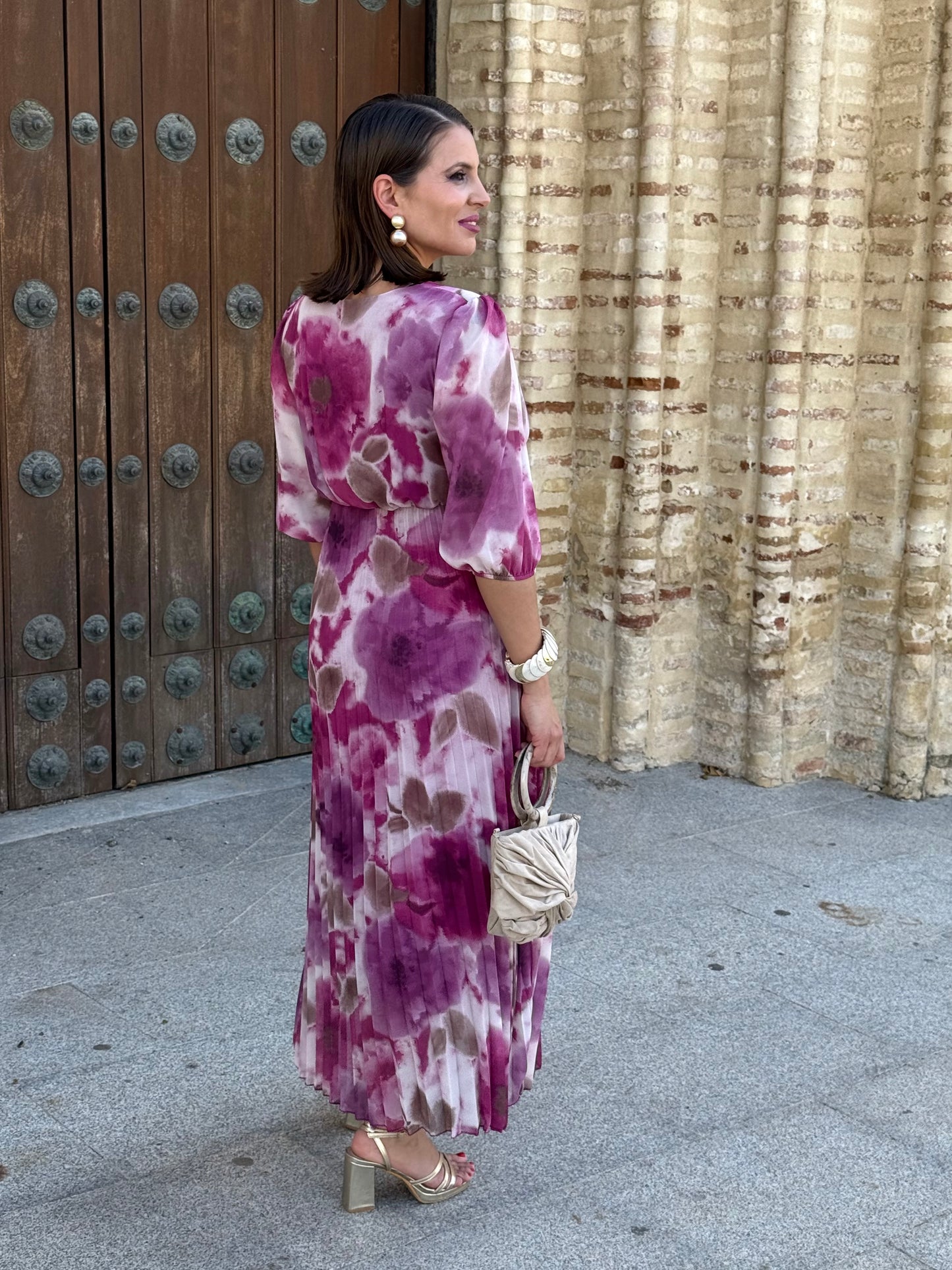 Vestido Nadia Floral Buganvilla