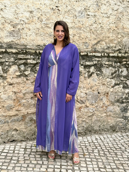 Kimono de Gasa Morado