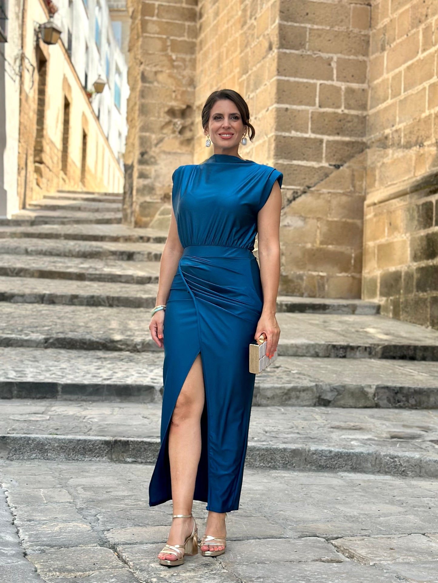 Vestido Ximena Petróleo