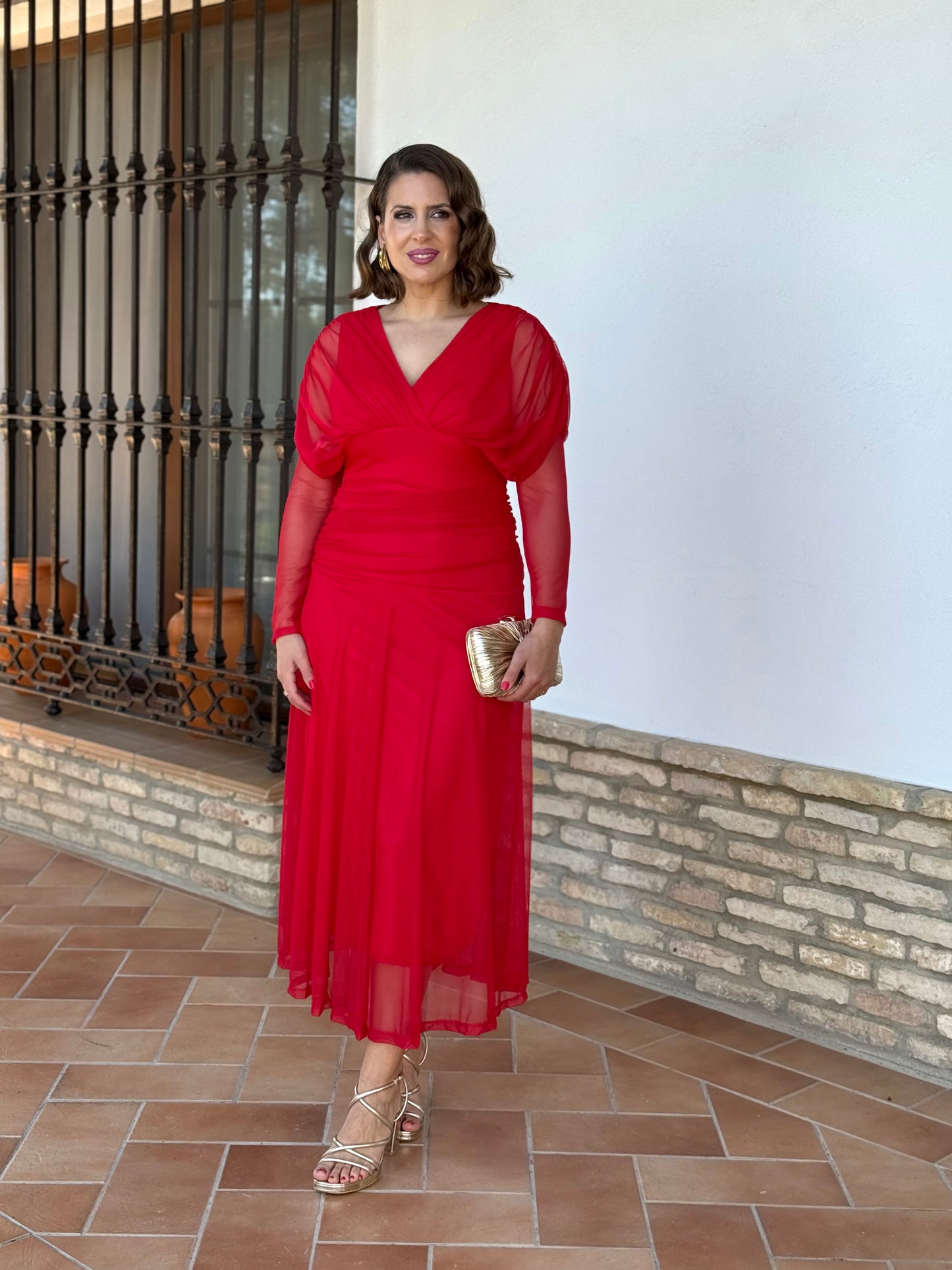 Vestido Graciela Rojo
