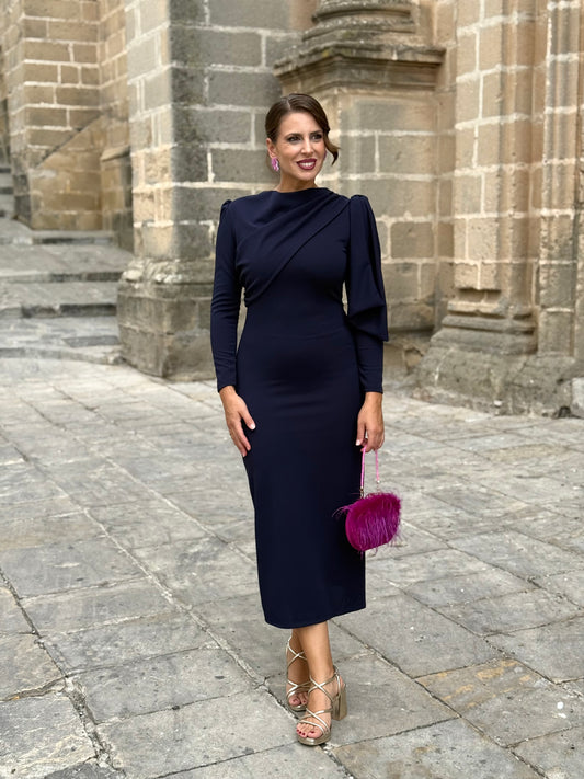 Vestido Lazo Marino
