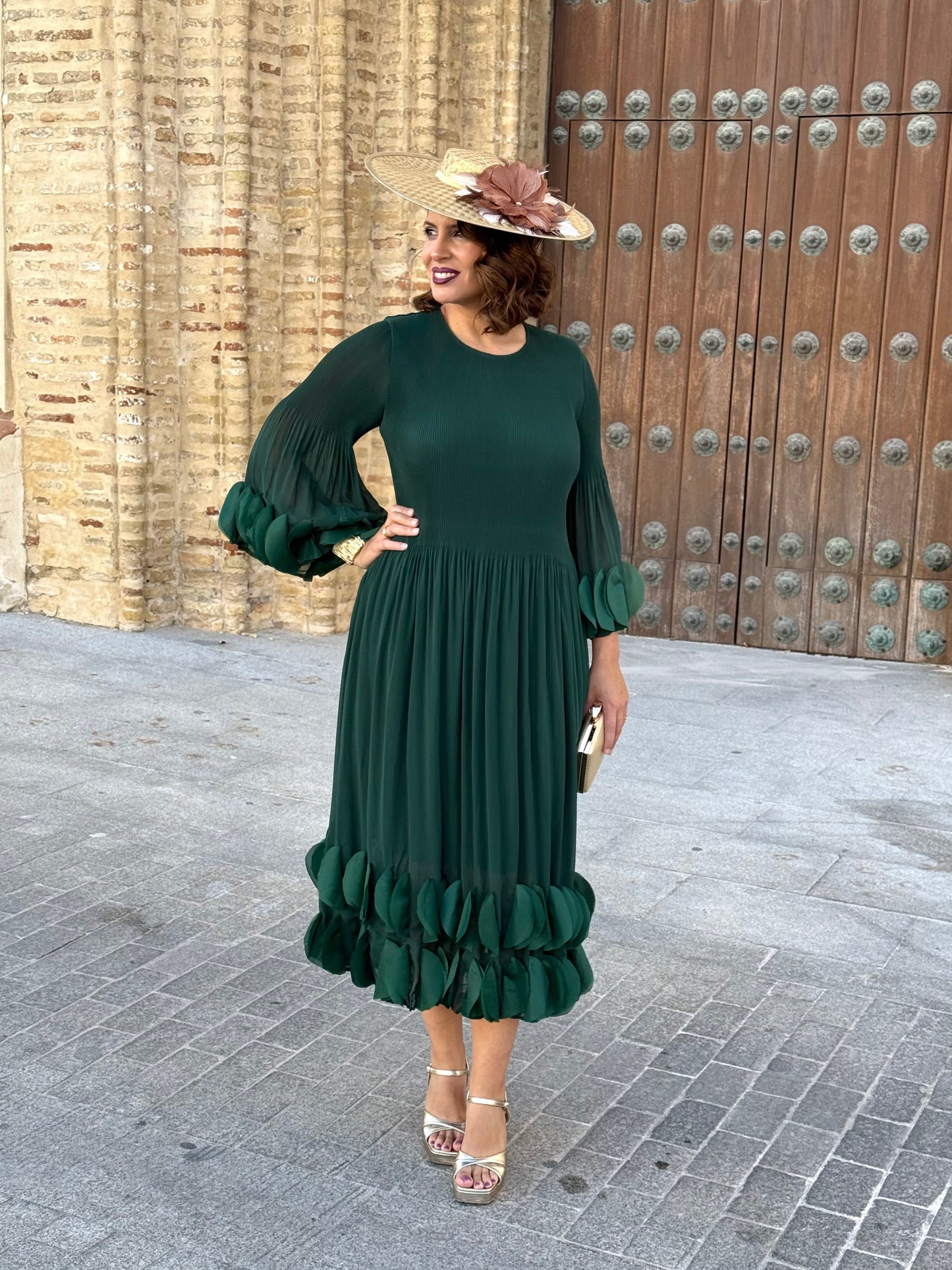 Vestido Alhambra Verde Botella