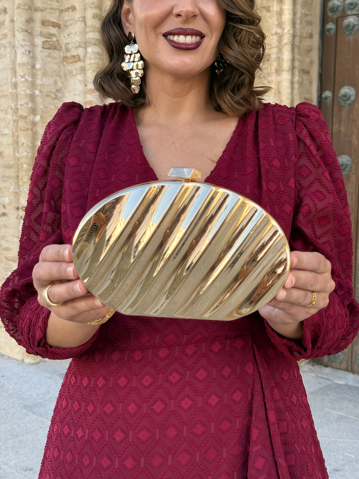 Bolso Clutch Bea Dorado