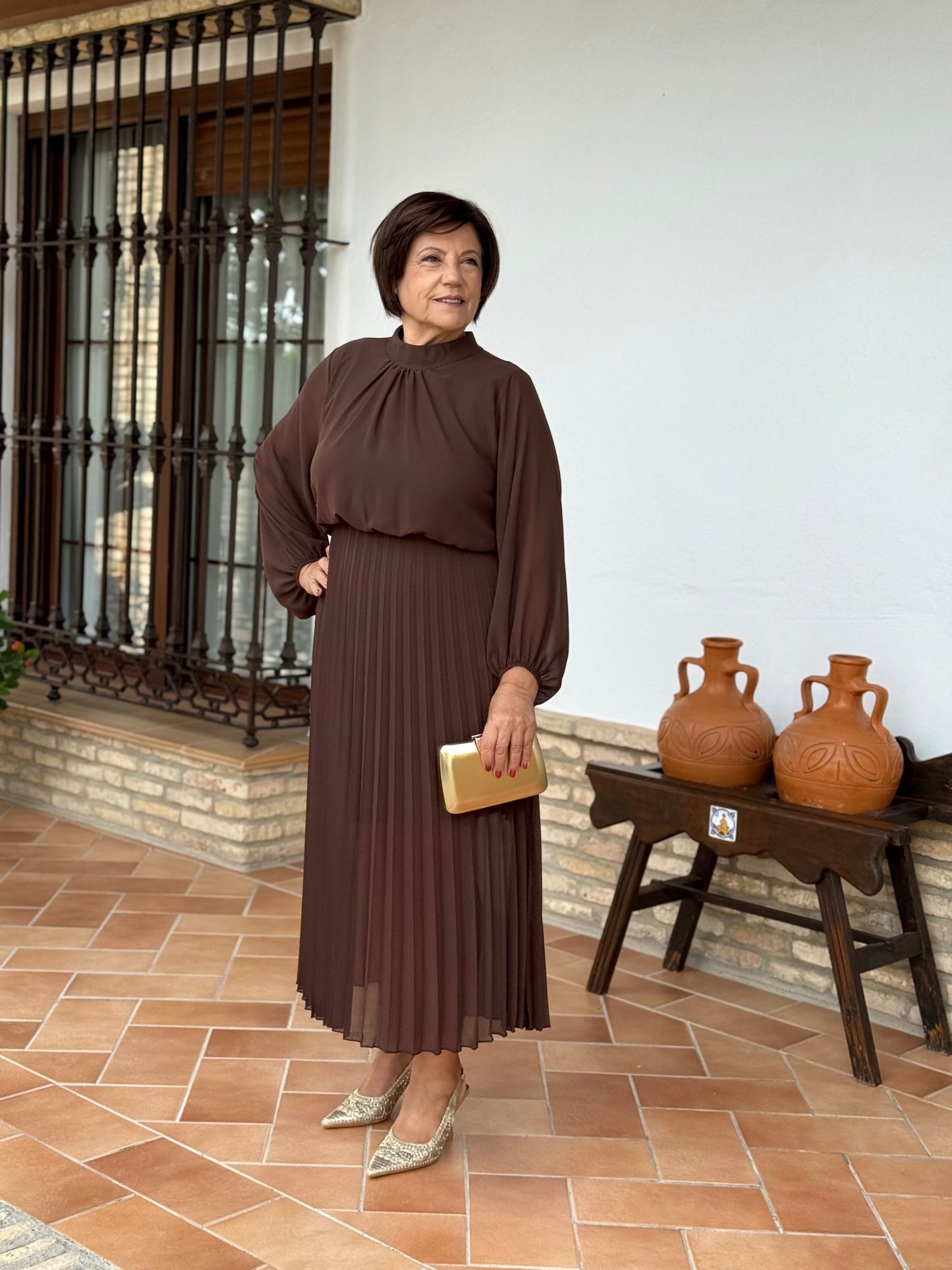 Vestido Julieta Marrón