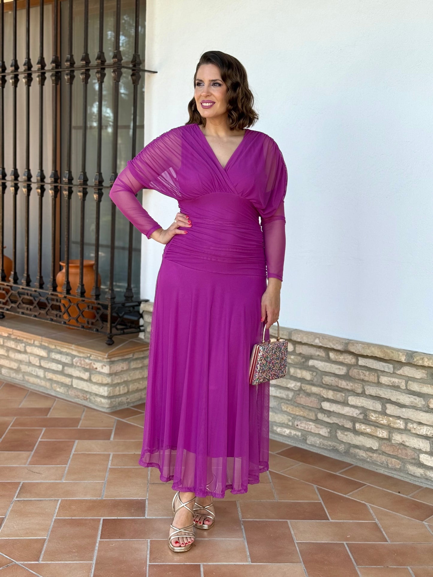 Vestido Graciela Buganvilla