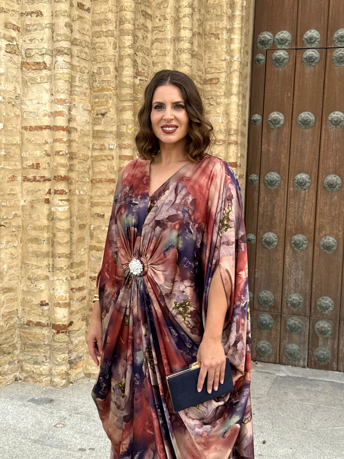Vestido Olimpia Teja/Marino