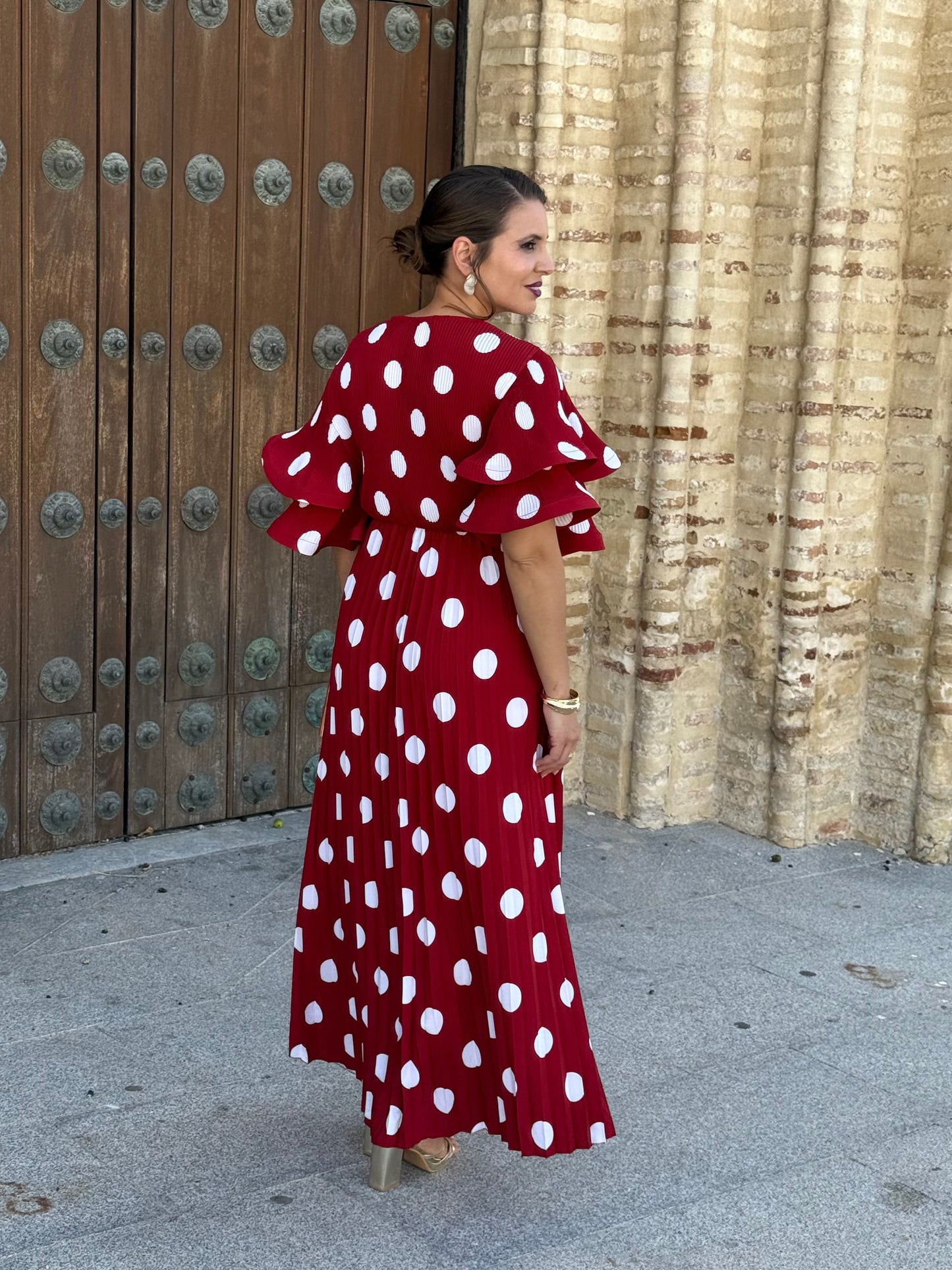 Vestido Dalia Lunar Rojo