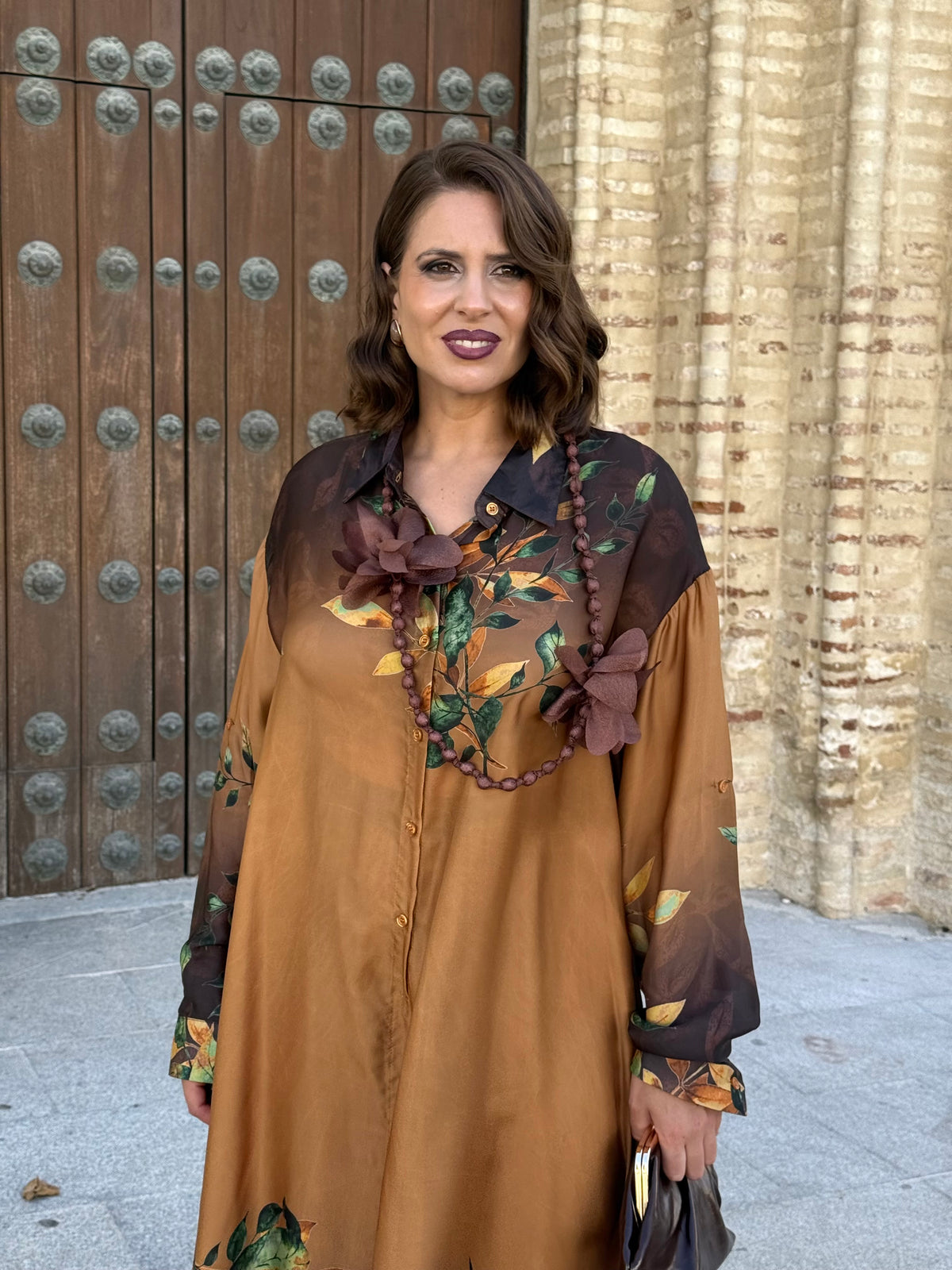 Conjunto Camisero Ámbar Marrón/Mostaza
