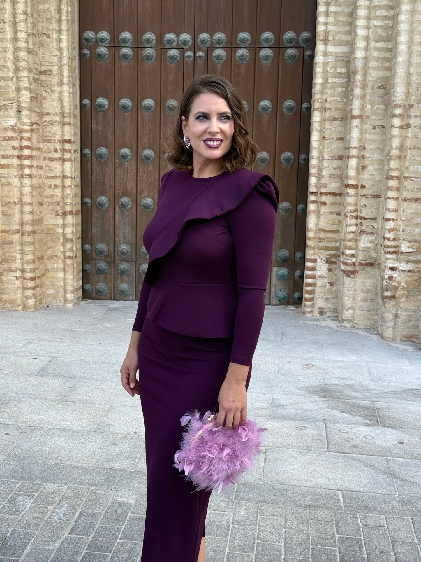 Vestido Cinderella Berenjena