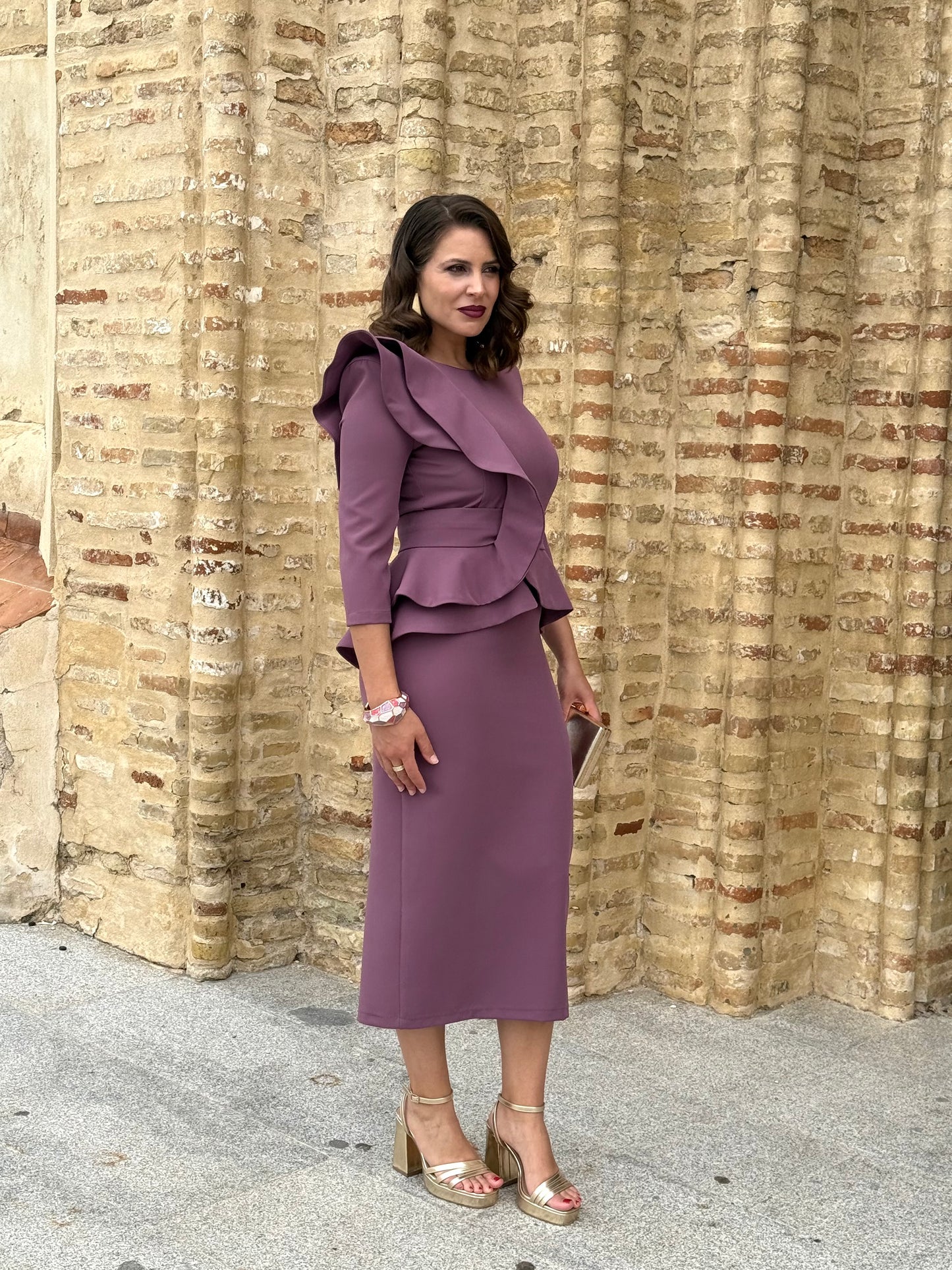 Vestido Siena Malva Empolvado