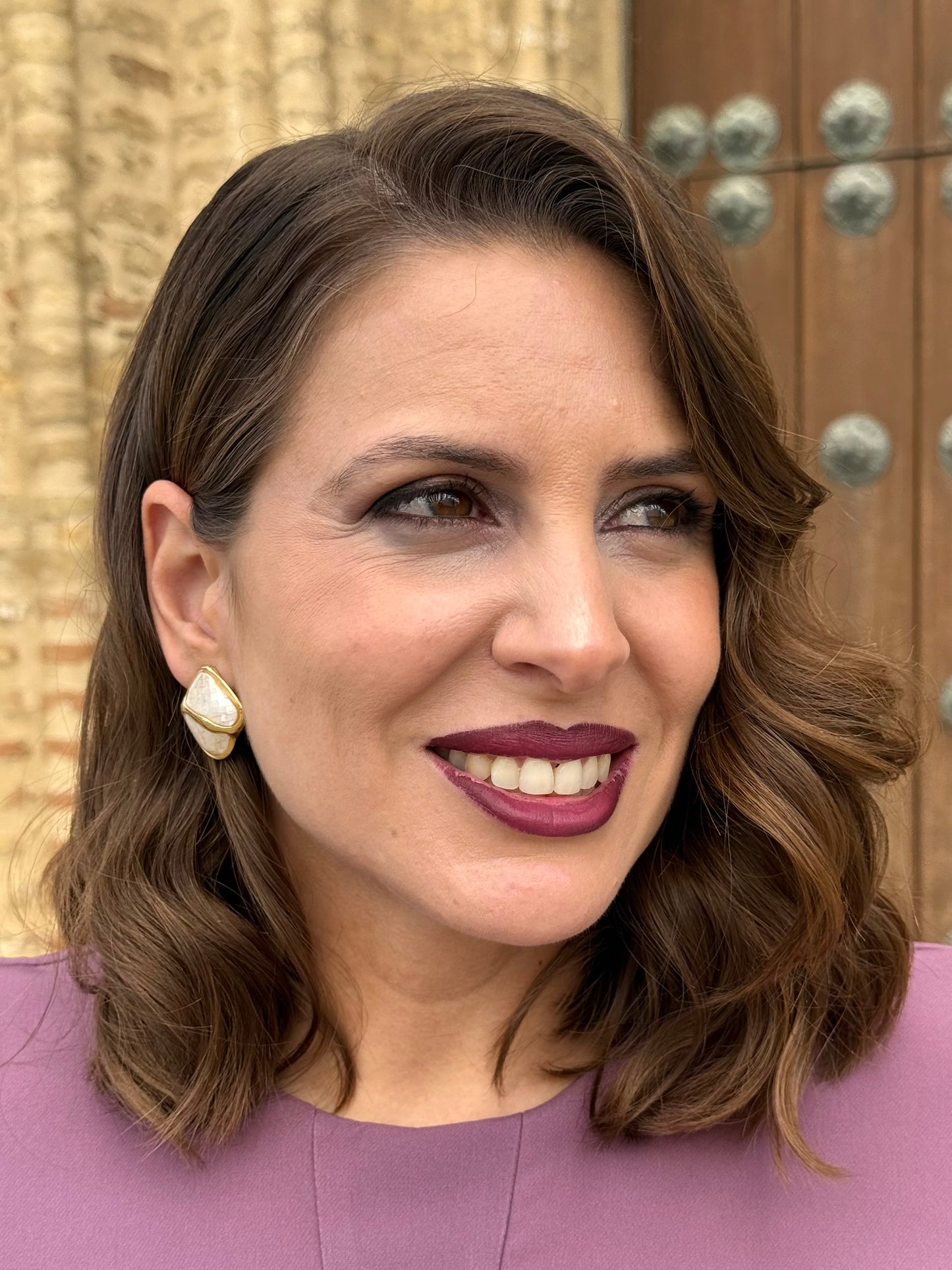 Pendientes Zafiro Nácar
