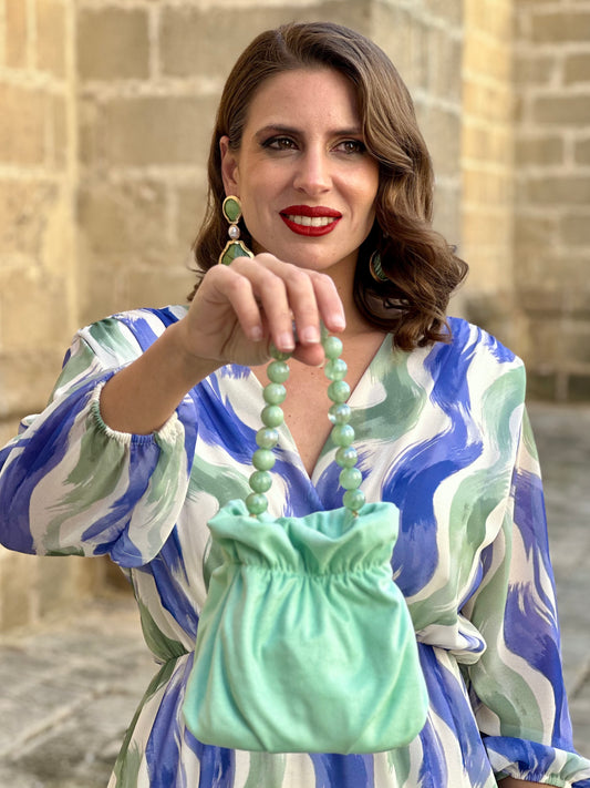 Limosnera Judy Verde Mar