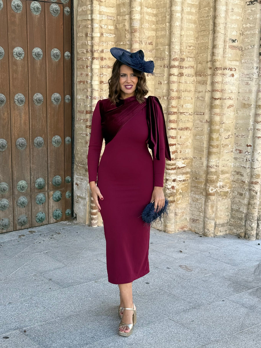 Vestido Priscila Burdeos
