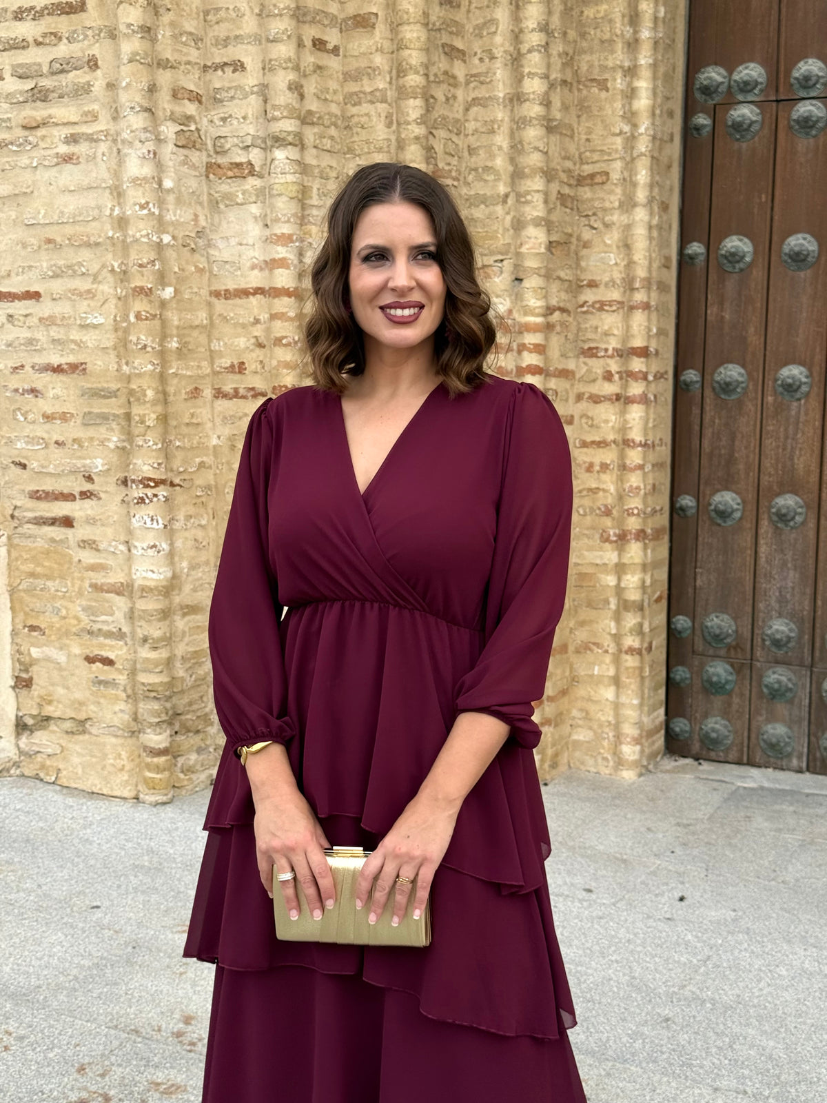Vestido Salomé Burdeos